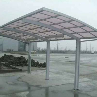 昌平 合金耐力板雨棚 工厂小区停车棚 遮阳蓬 雨搭庭院遮阳蓬