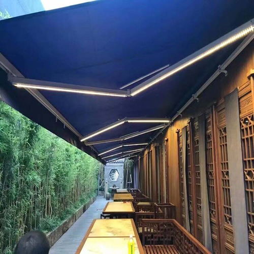 大丰户外伸缩遮阳篷图片,伸缩遮阳棚