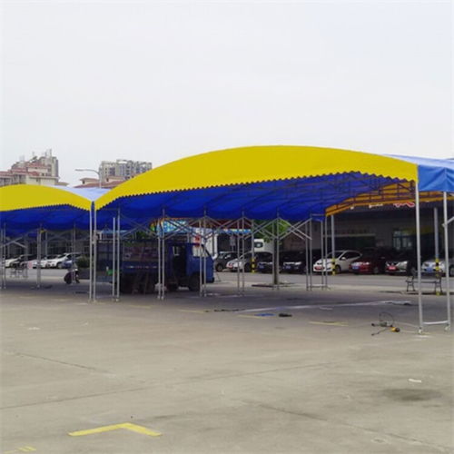 湘粤大排档遮阳蓬工地遮阳篷移动洗车棚,湖南湘粤室外活动推拉棚售后保障